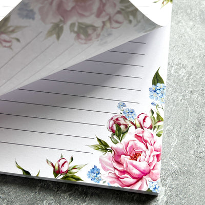 Pink Peony Notepad