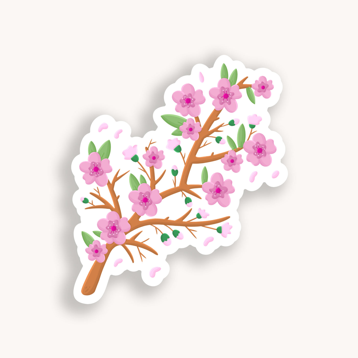 Cherry Blossom Clear Sticker