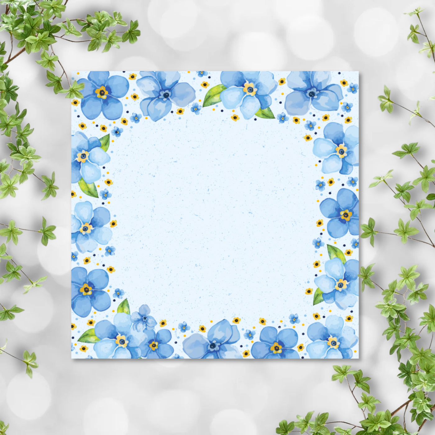 Forget-Me-Not Sticky Notes