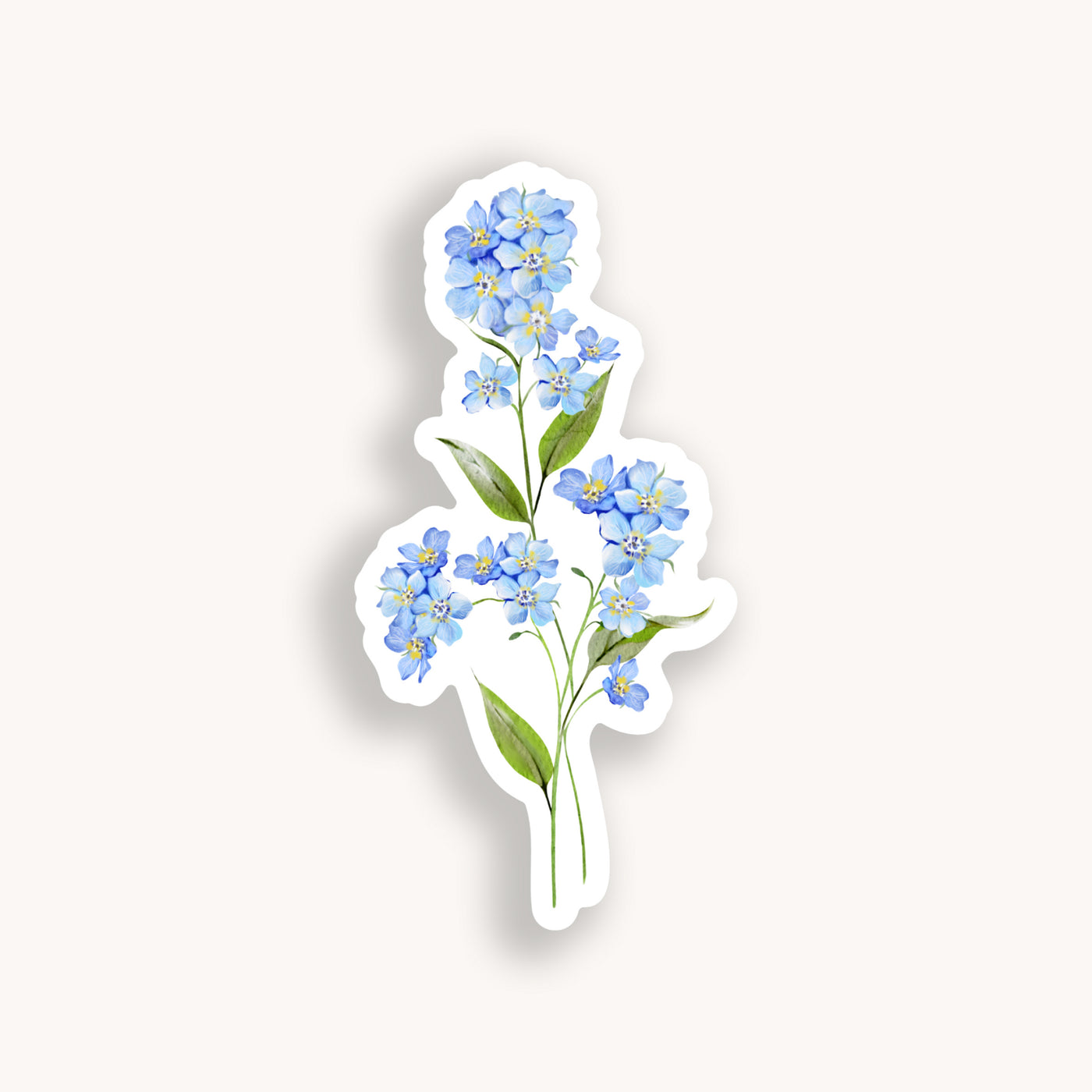 Forget-Me-Not Bouquet  Sticker