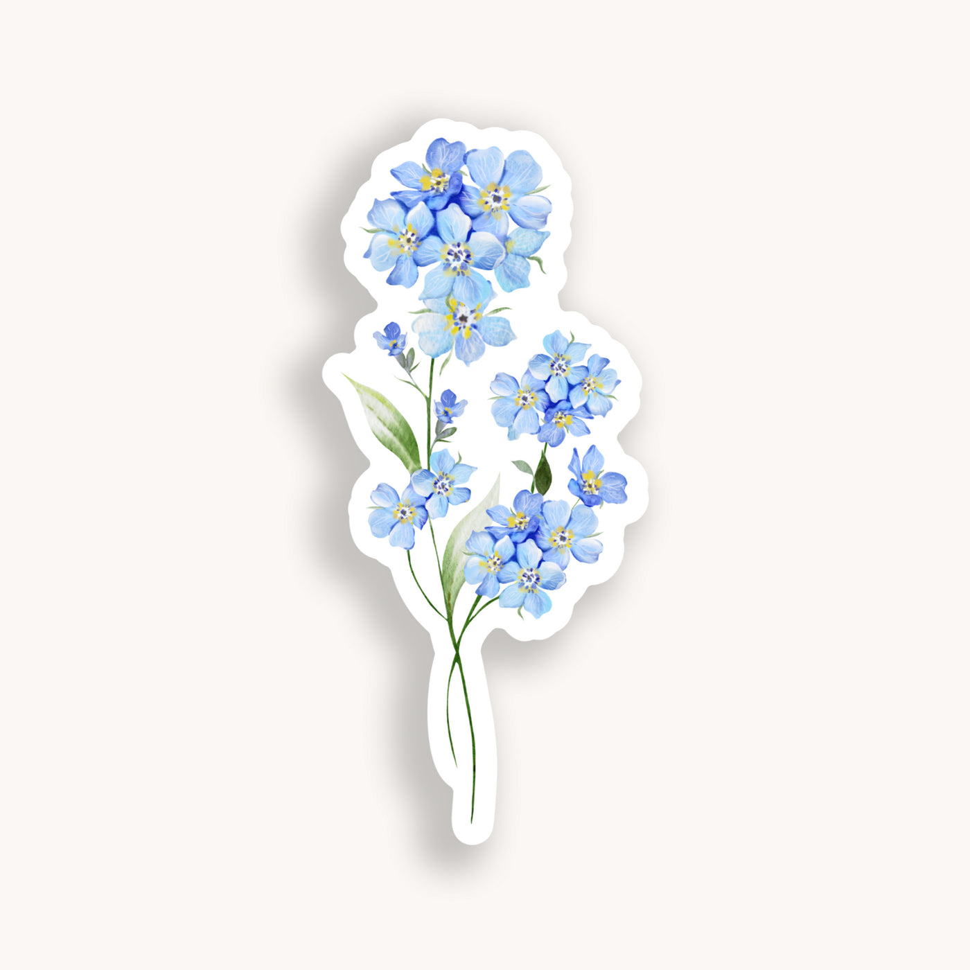 Forget-Me-Not Small Bouquet Sticker