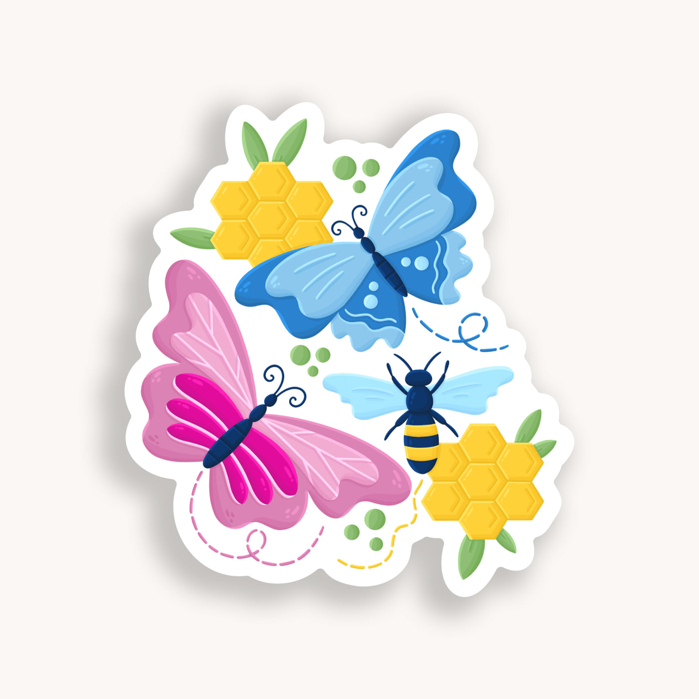 Butterflies Clear Sticker