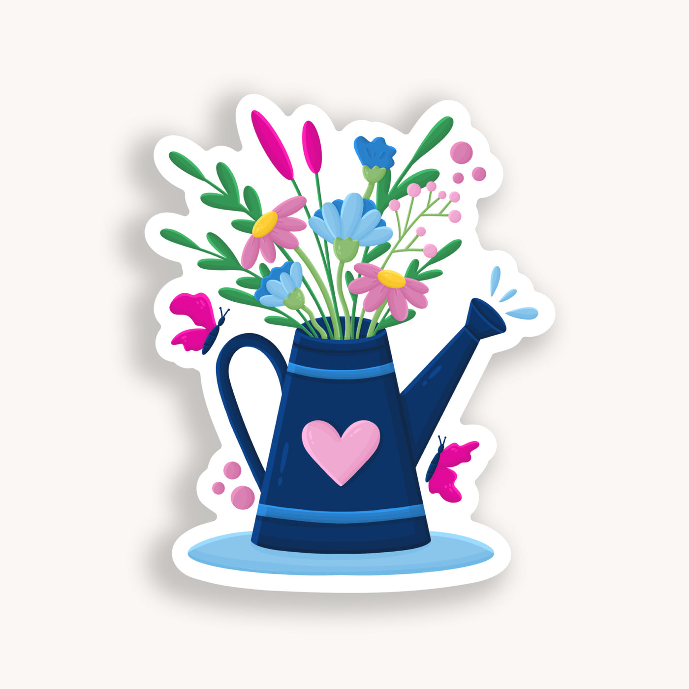 Watering Can Clear Sticker